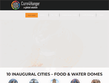 Tablet Screenshot of cure4hunger.org